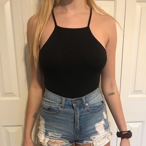 black bodysuit